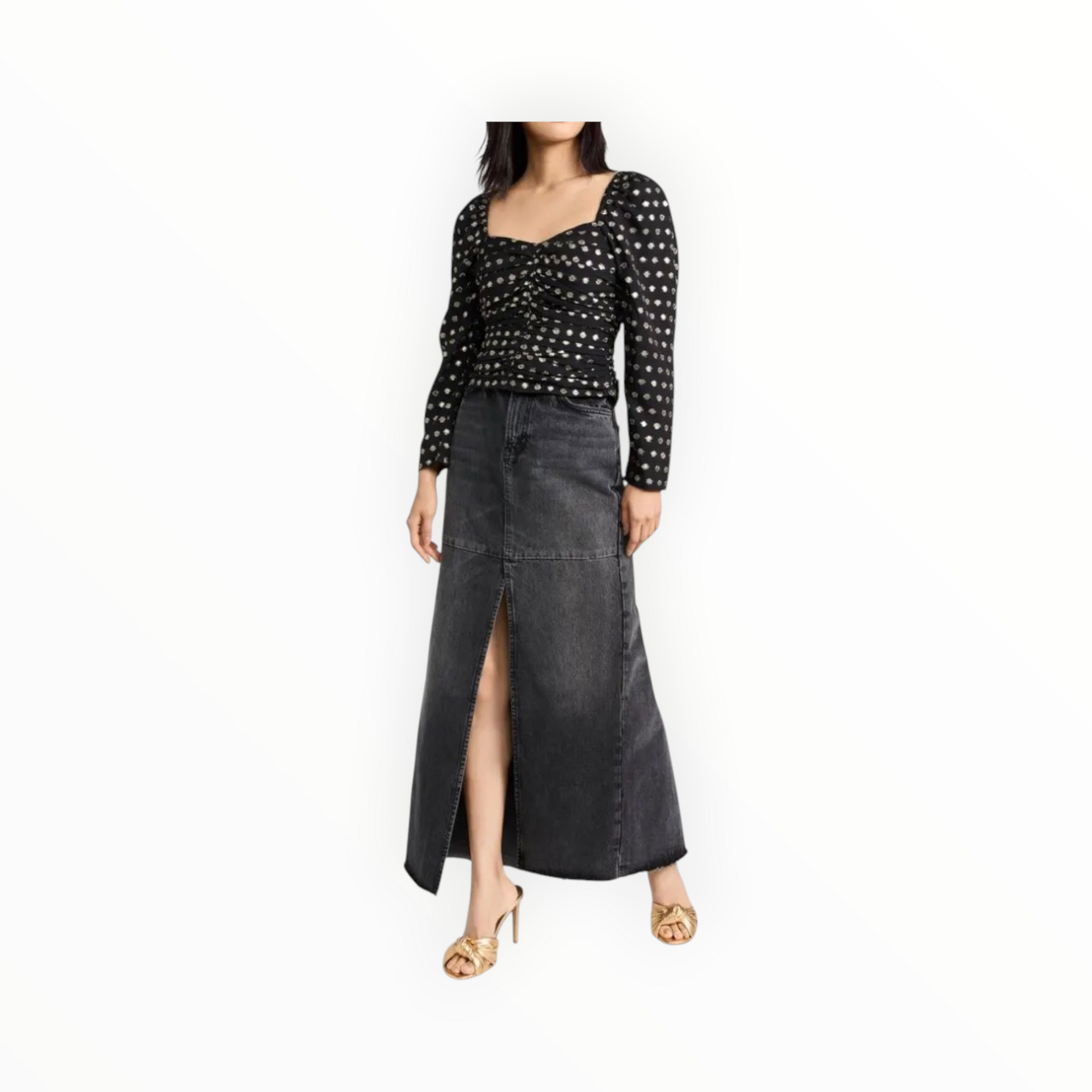 Shoshanna Beck Top - Jet/Gold