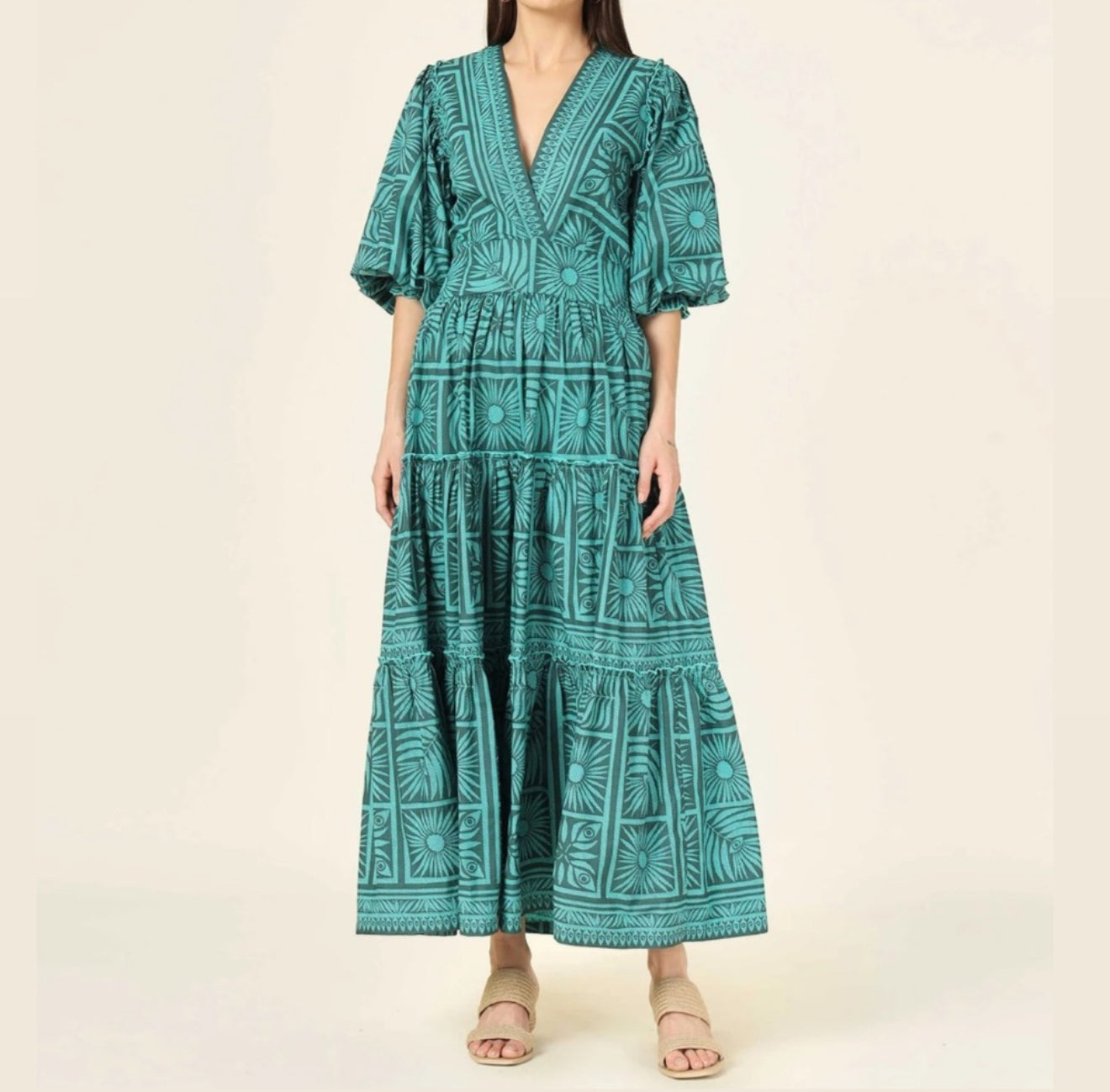 Omika Sloane Maxi Dress - Tashi Palm