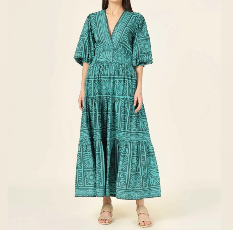 Omika Sloane Maxi Dress - Tashi Palm