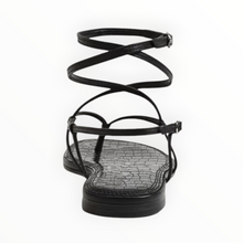 Sam Edelman Clarra Strappy Sandal - Black Leather