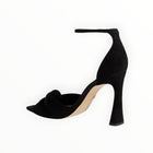 Sam Edelman Lucia Knotted Suede Sandals - Black
