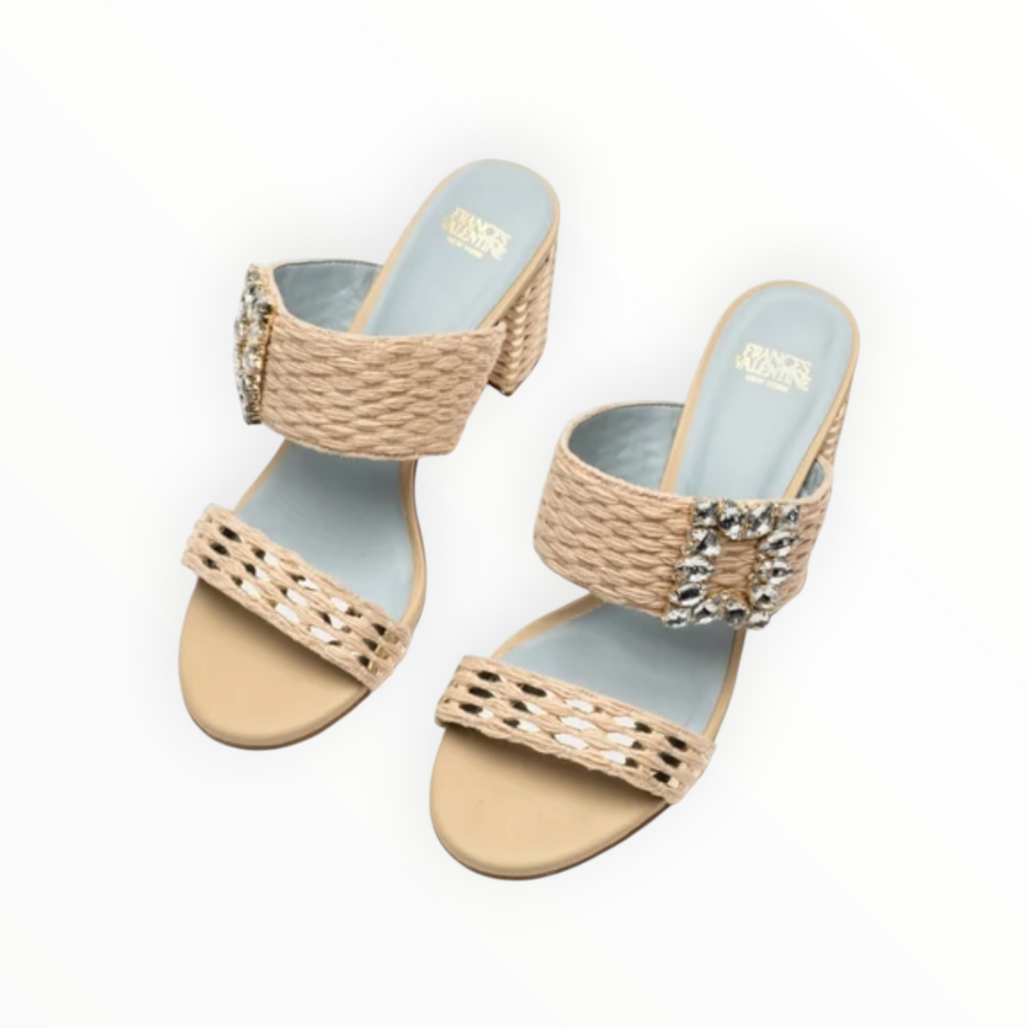 Frances Valentine Betty Raffia Heel - Natura