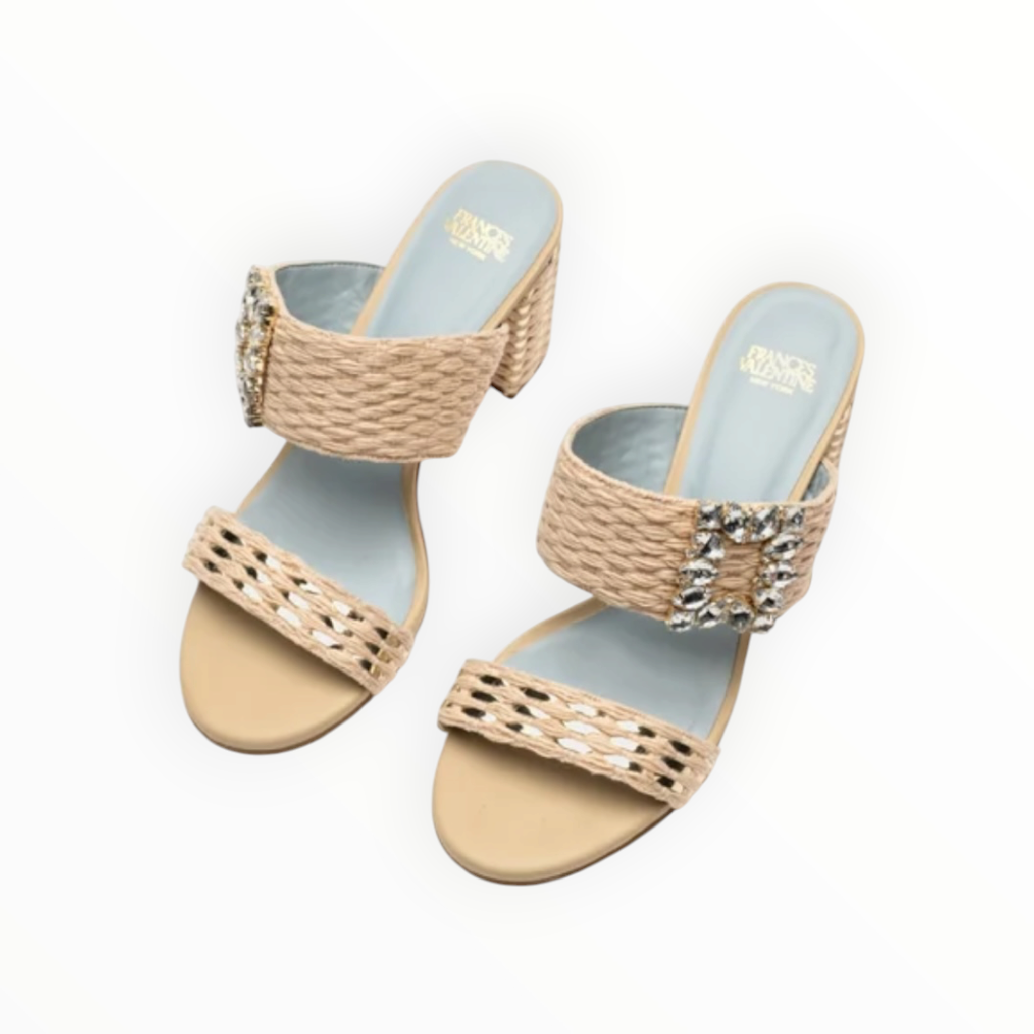 Frances Valentine Betty Raffia Heel - Natura