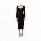 Victor Glemaud Portrait Collar Dress - Black