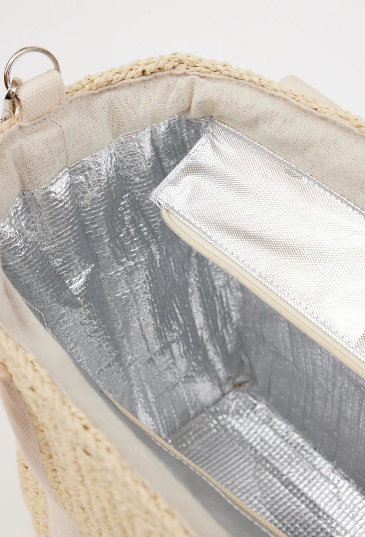 Hat Attack Modern Straw Cooler Tote - Natural