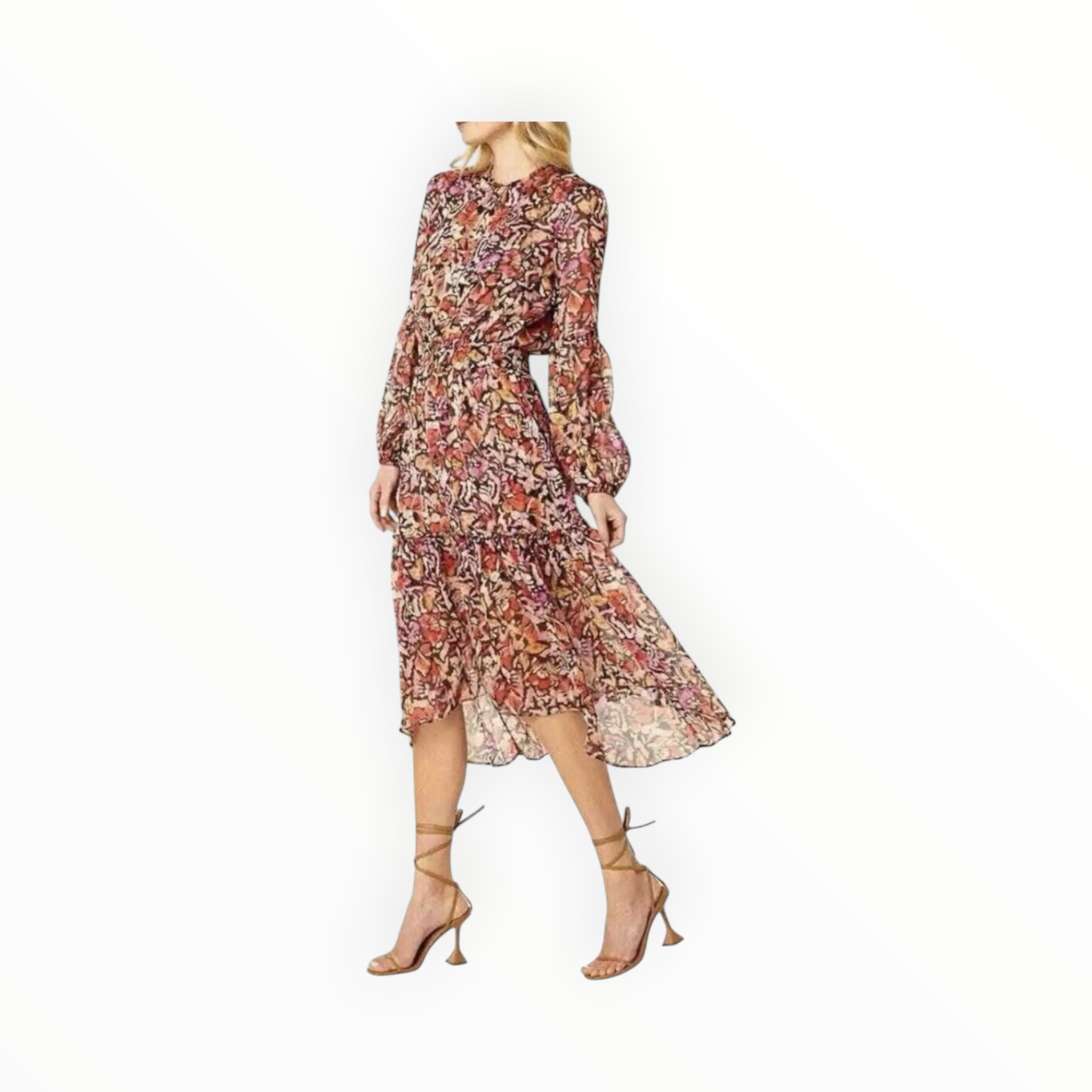 Misa Los Angeles Simone Dress - Fire Flora