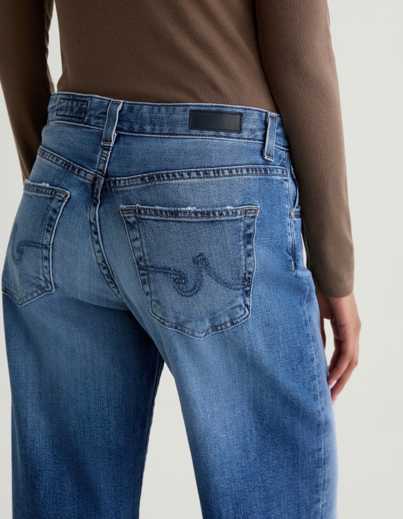 AG Jeans Adria Low-Rise Wide Leg Pant - Headline