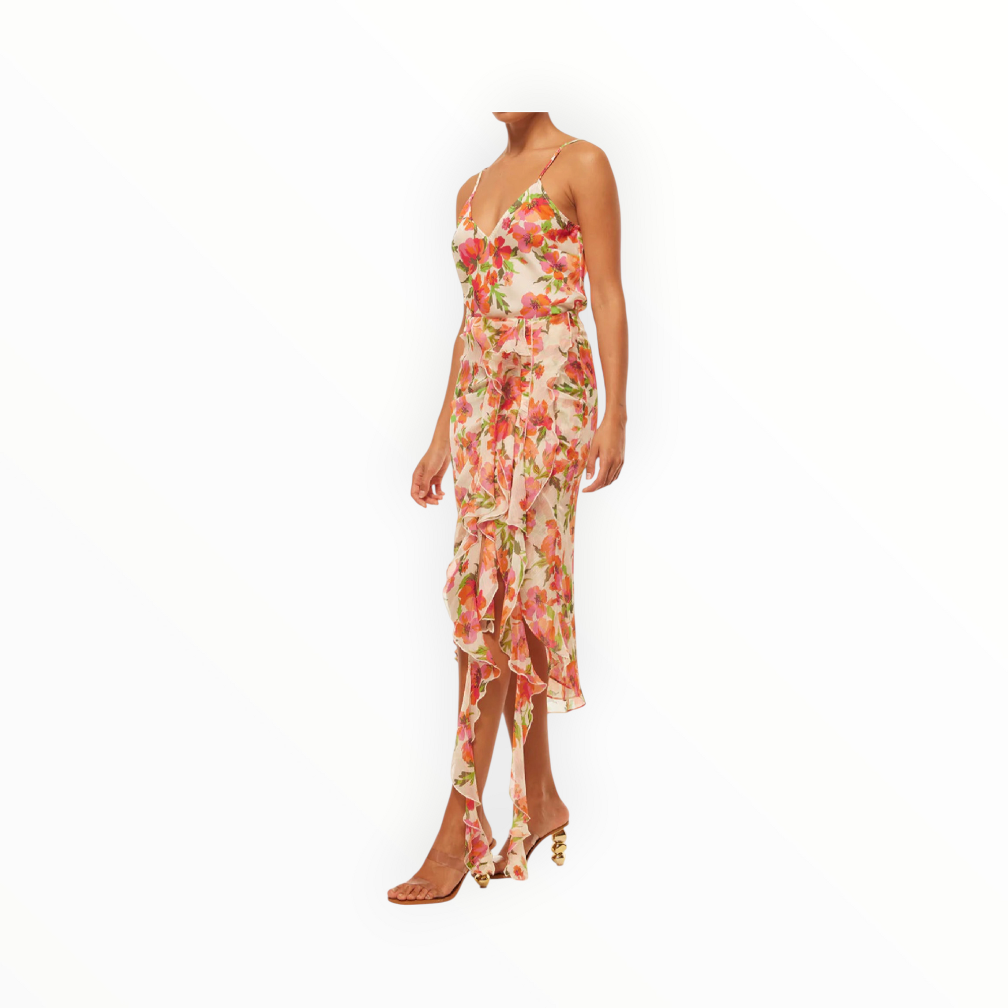 MISA Rena Top - Palmarei Blooms Satin
