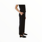 Bella Dahl Saige Open Hem Wide Leg Pant - Dark Graphite