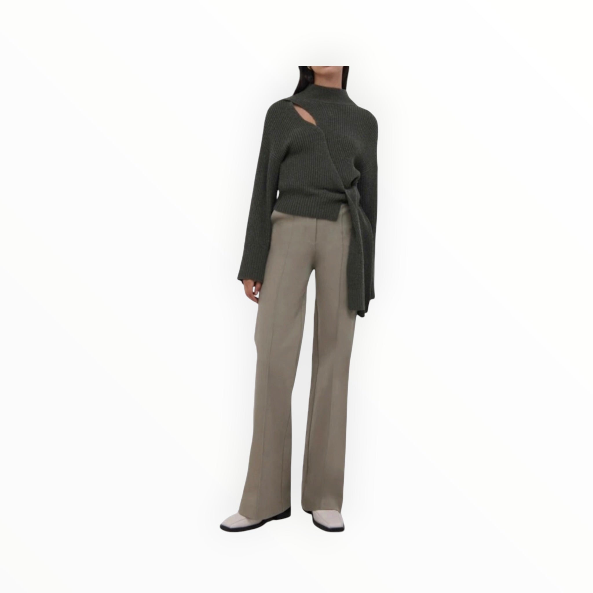 Jonathan Simkhai Kassandra Bootcut Pant - Olivine