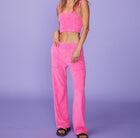 Monrow Terry Cloth Tank - Rose Bud