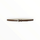 B-Low The Belt Kennedy Mini Patent Leather Belt - Chocolate/Silver