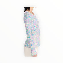 Sundry Vida Floral Henley - Oat Milk
