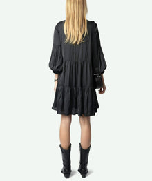 Zadig & Voltaire Randy Satin Dress - Black