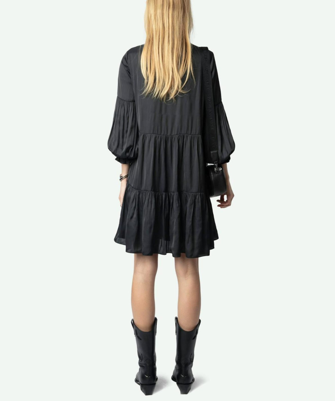 Zadig & Voltaire Randy Satin Dress - Black