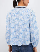 MILLE Colette Top - Blue Rose
