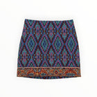Farm Rio Tapestry Scarf Mini Skirt - Blue