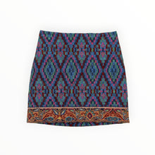 Farm Rio Tapestry Scarf Mini Skirt - Blue