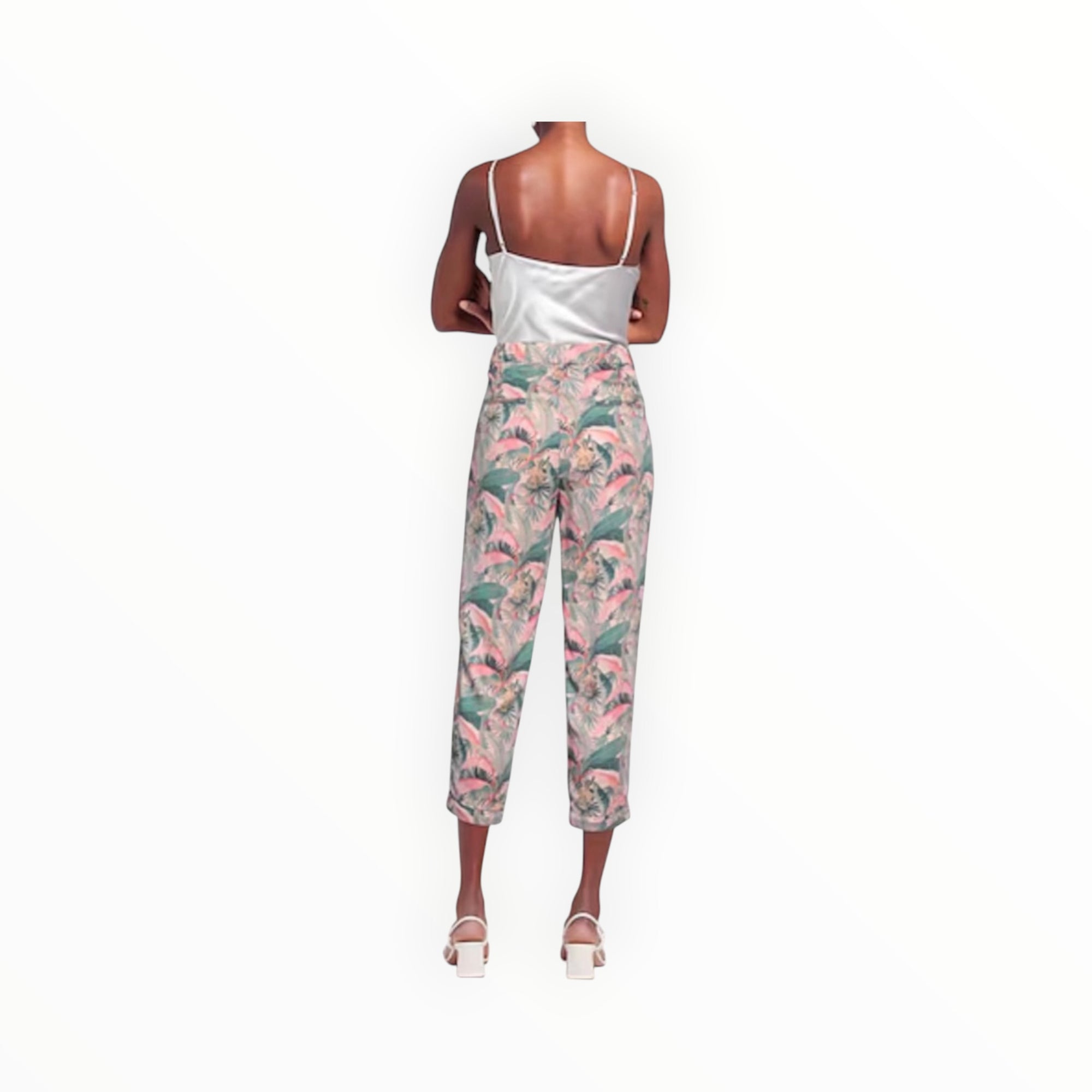 Mason's Forte Dei Marmi Linda Summer Chino Jogger Pants - Palm Print
