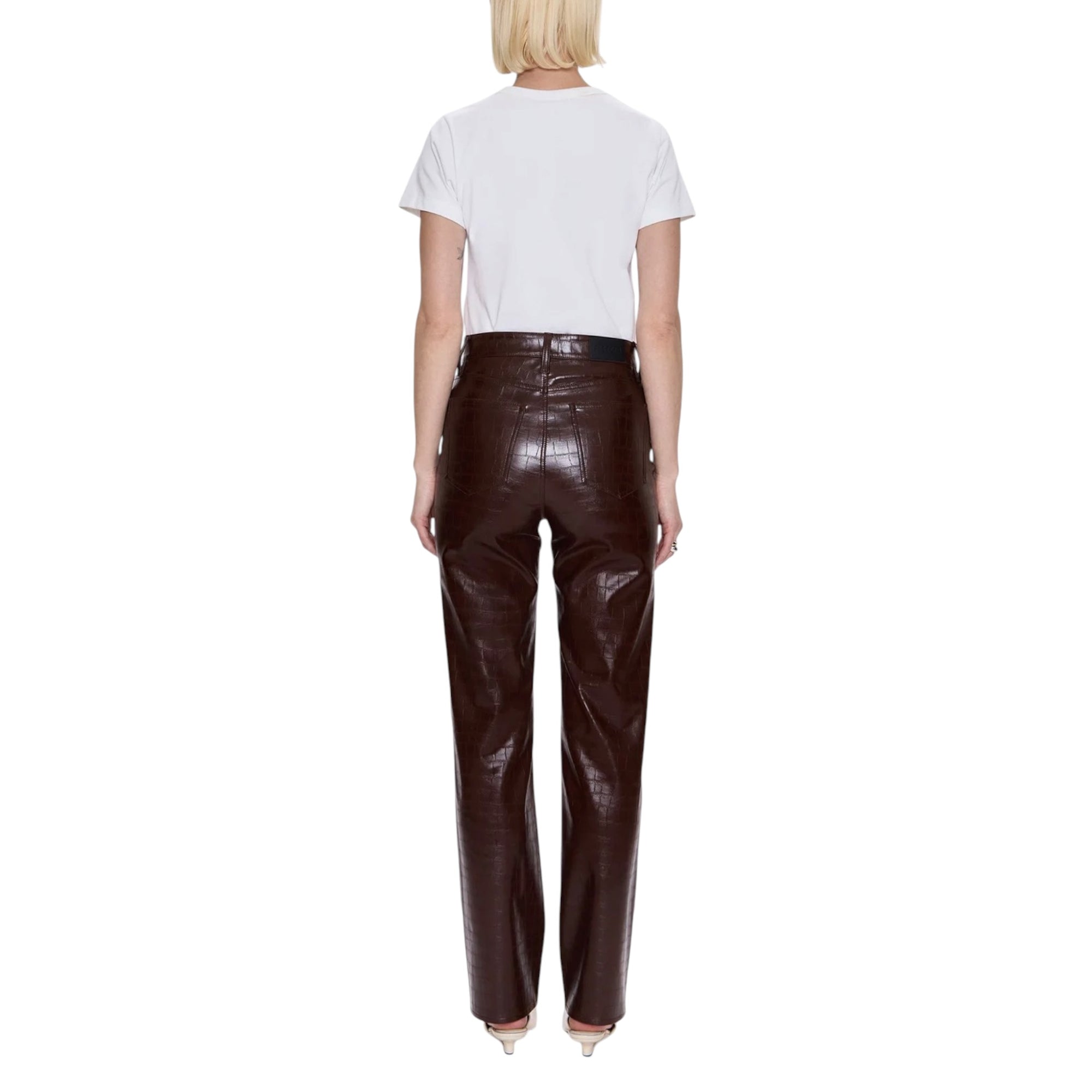 Pistola Cassie Super High Rise Straight - Tobacco Cognac