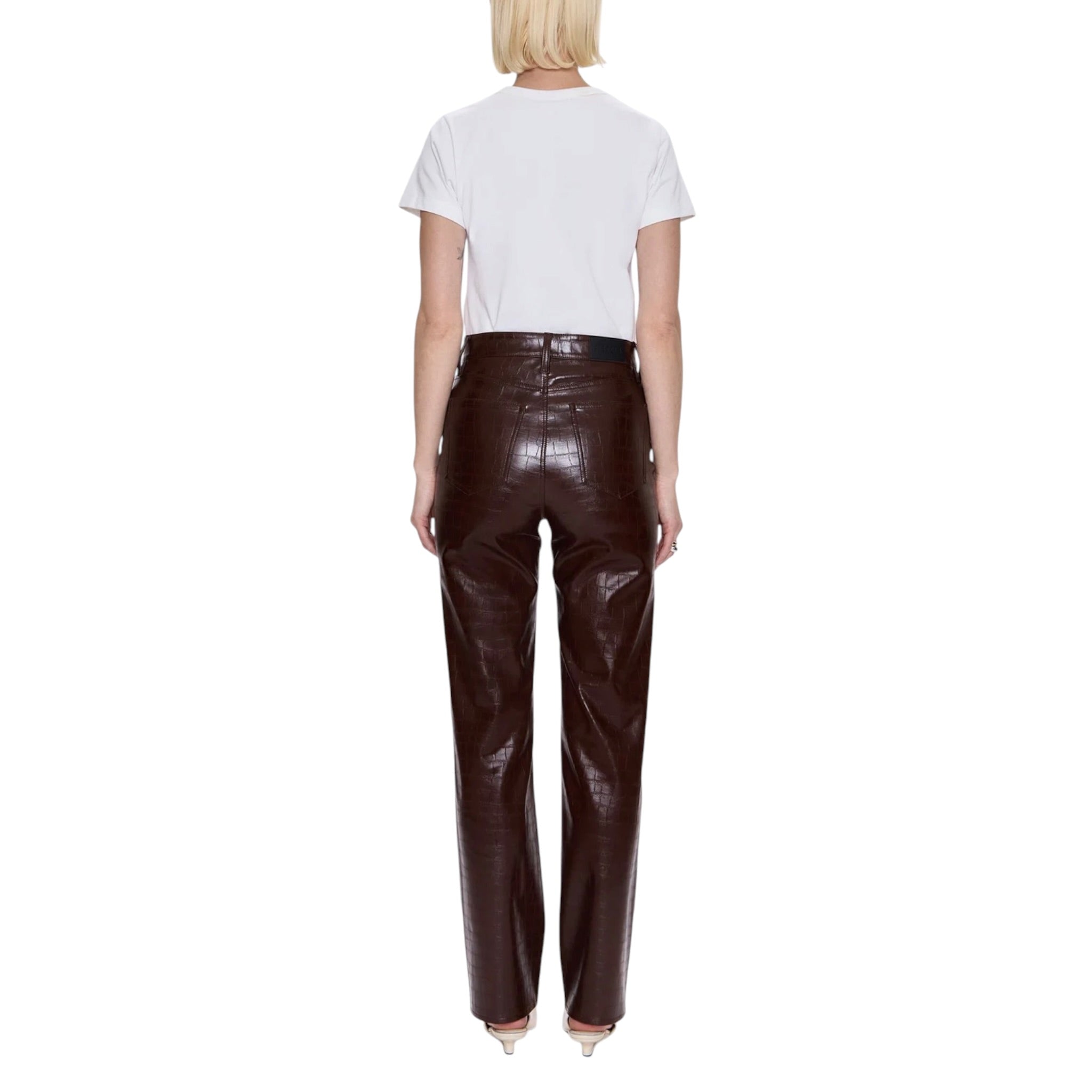 Pistola Cassie Super High Rise Straight - Tobacco Cognac