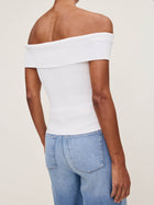 DL1961 Off Shoulder Top Instasculpt™ Rib - White