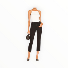 L'Agence Sada High-Rise Cropped Slim Jean - Washed Black