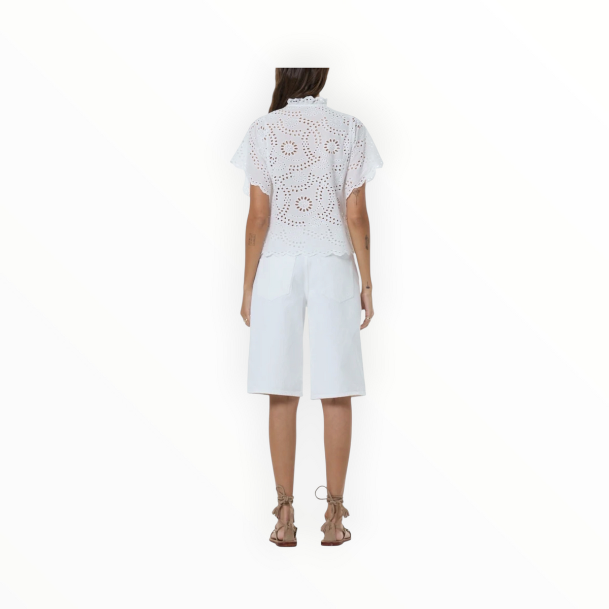 young fabulous & broke Issey Top - Bone