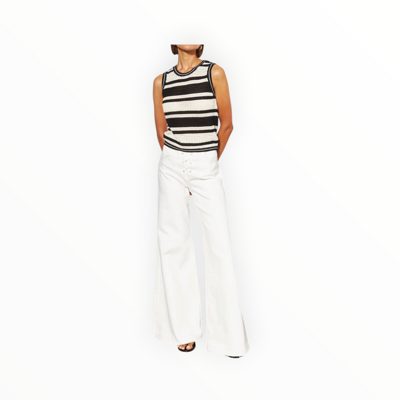 LINE Scottie Stripe Sweater Vest - Dune Stripe
