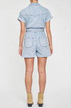 Daze Topanga Romper Short Sleeve - Dolphin