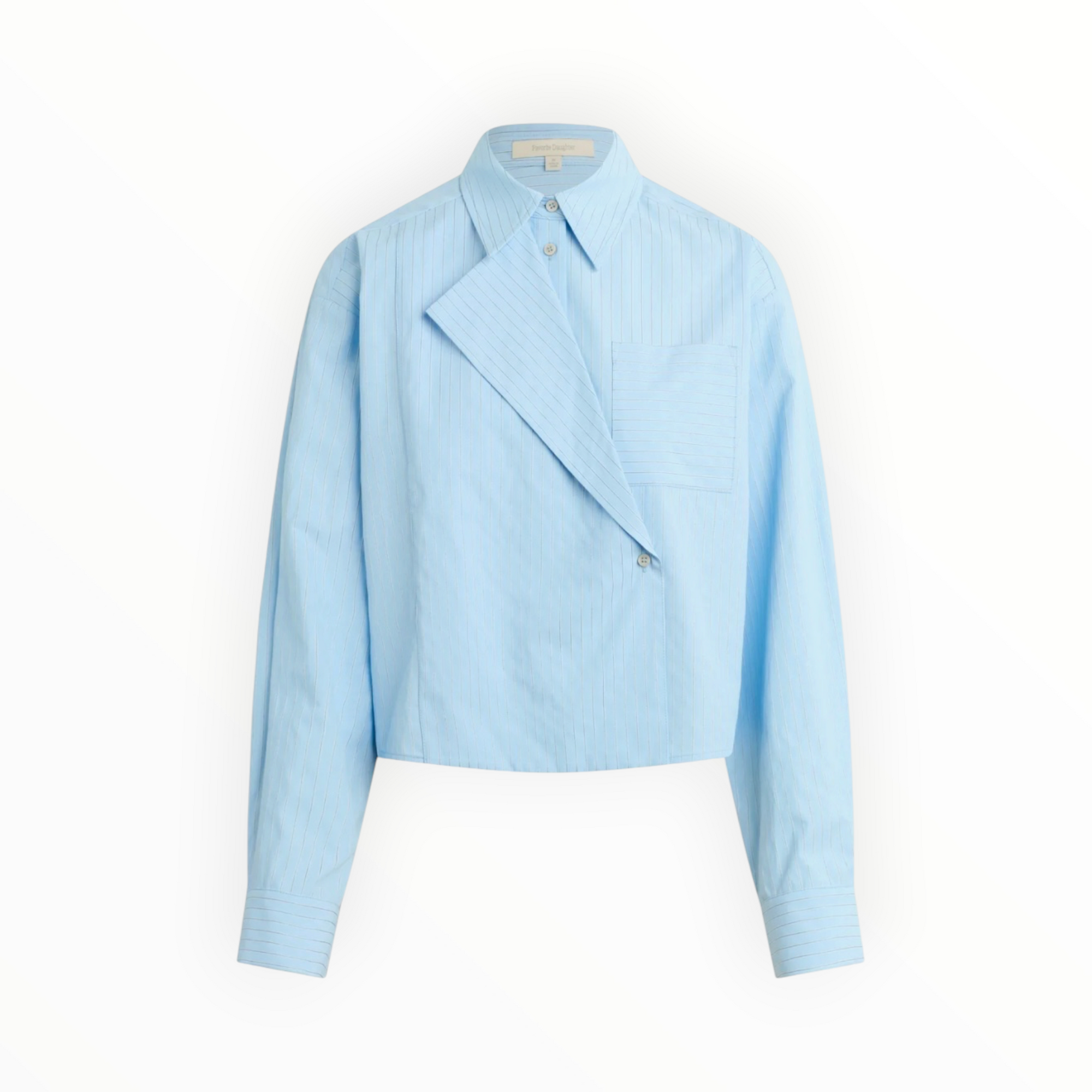 Favorite Daughter The Jenni Top - Light Blue Stripe