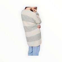 Gentle Fawn Enid Oversized Striped Cardigan - Heather Taupe