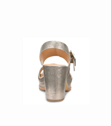 KORK-EASE San Carlos Platform Slingback - Soft Gold Metallic