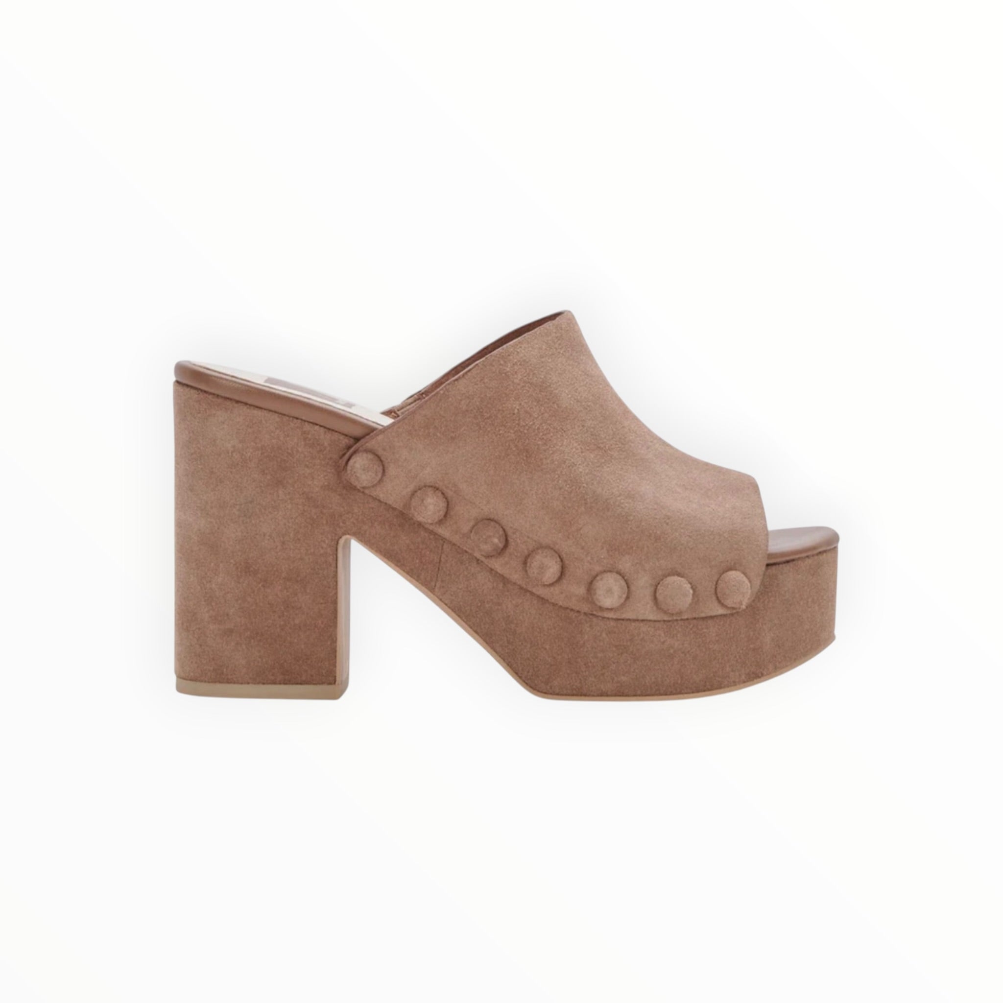 Dolce Vita Emol Platform Sandals - Mushroom Suede