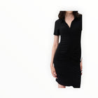 Joseph Ribkoff A-line Polo Dress - Black
