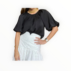 Greylin Nadia Balloon Sleeve Blouse - Black