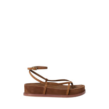 Loeffler Randall Sonny Cacao Suede Wrap Sandal
