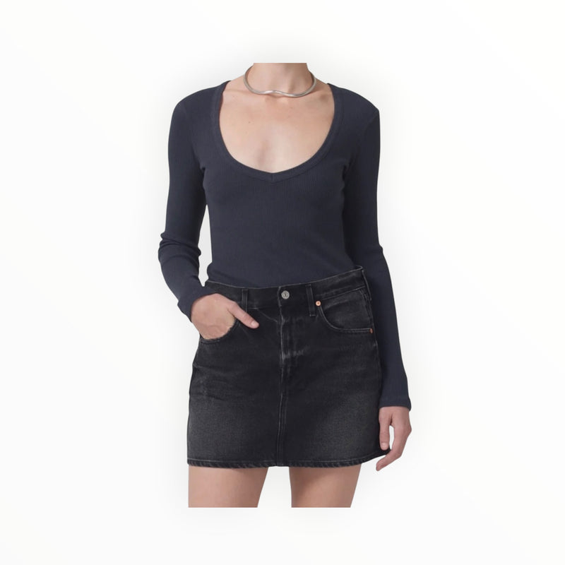 Citizens of Humanity Anouk Top - Charcoal
