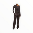 Helmut Lang Twisted Long Sleeve Shirt - Dark Roast