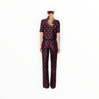 Tara Jamon Pitt Pant - Black Heart Print
