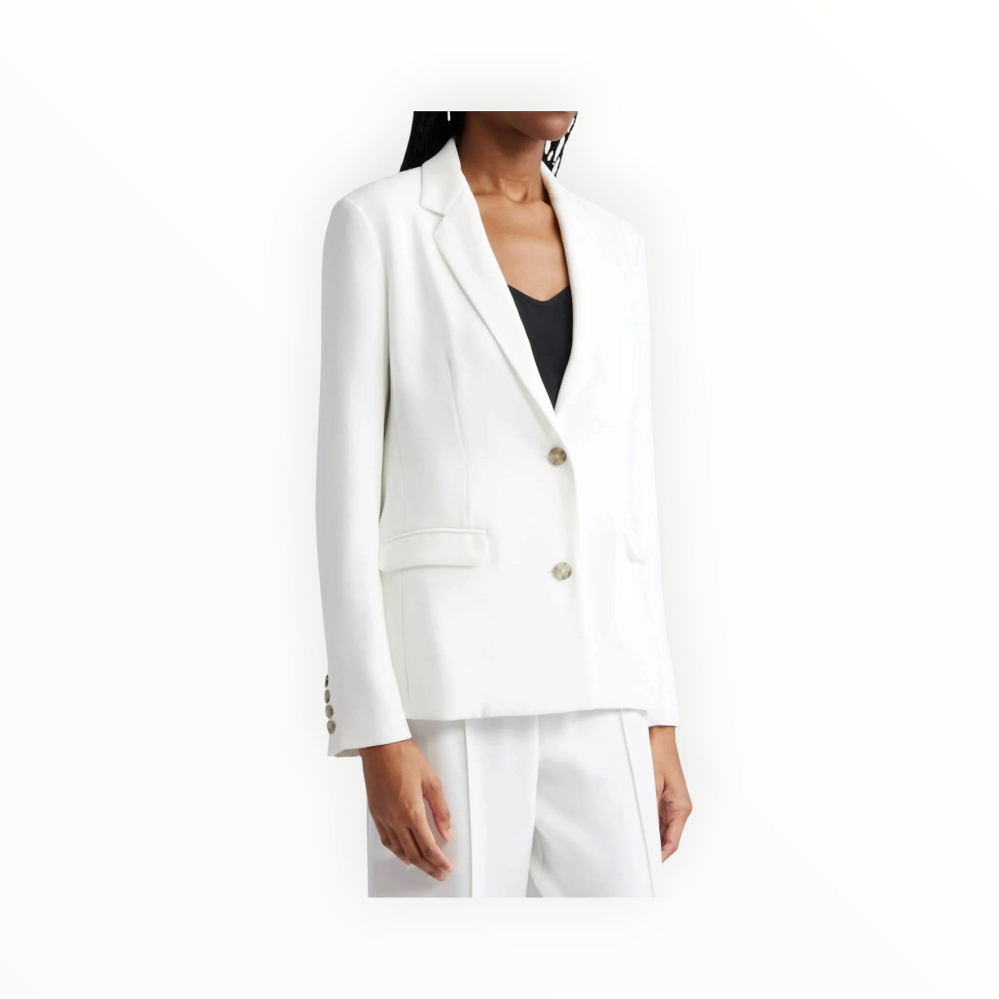 ATM Crepe Twill Blazer - Chalk
