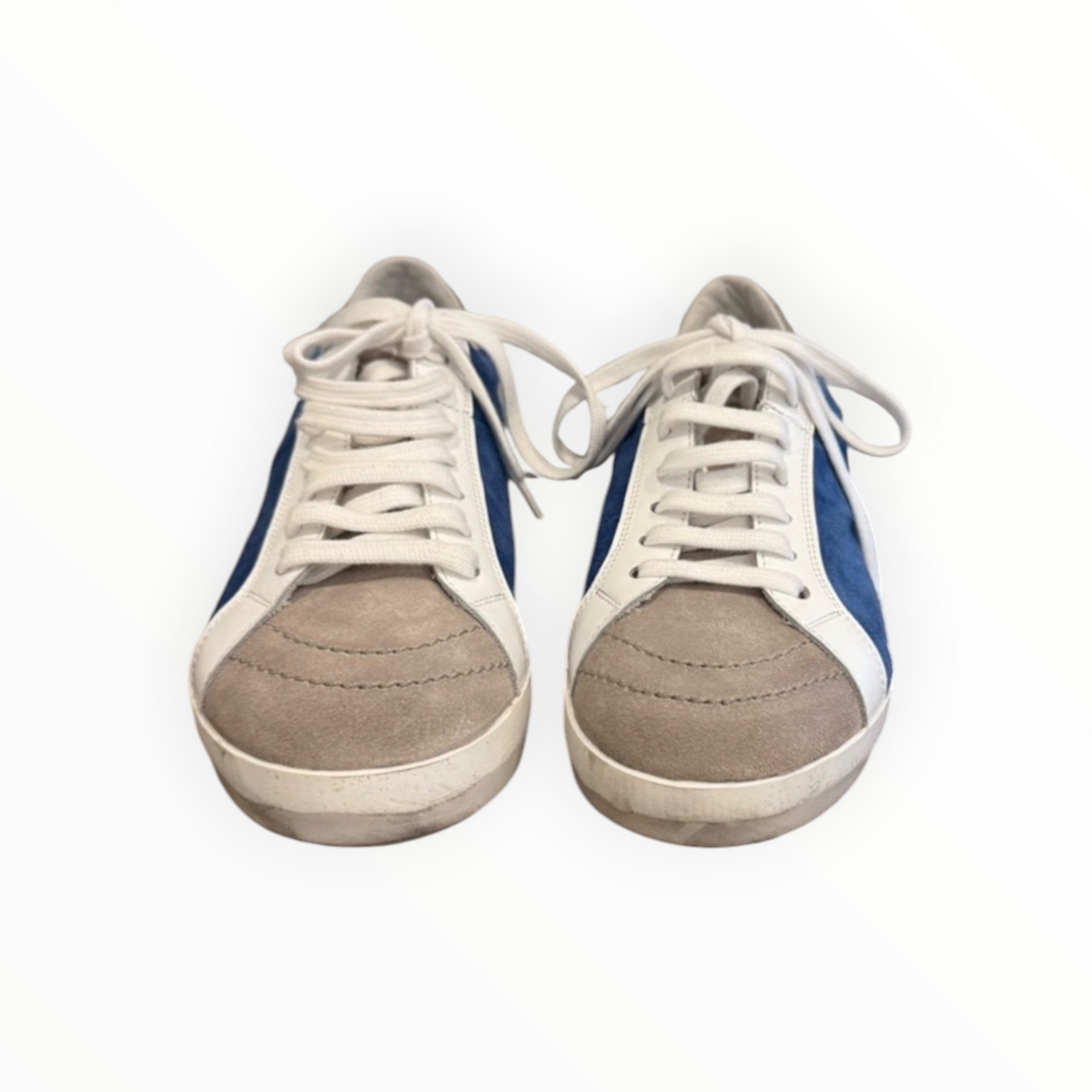 Primabase Suede Low Top Sneaker - Blue/White