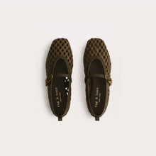 rag & bone Spire Woven Mary Janes - Loden Woven