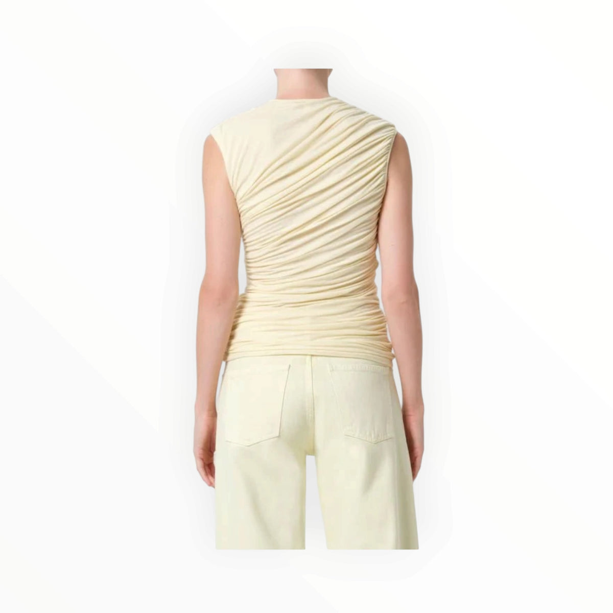 AGOLDE Ester Twist Tank - Yellow