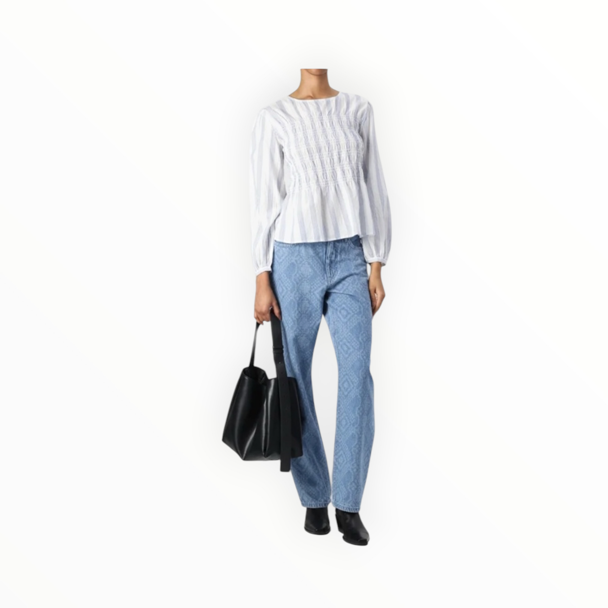 ICHI Rebekka Blouse - Cloud Dancer