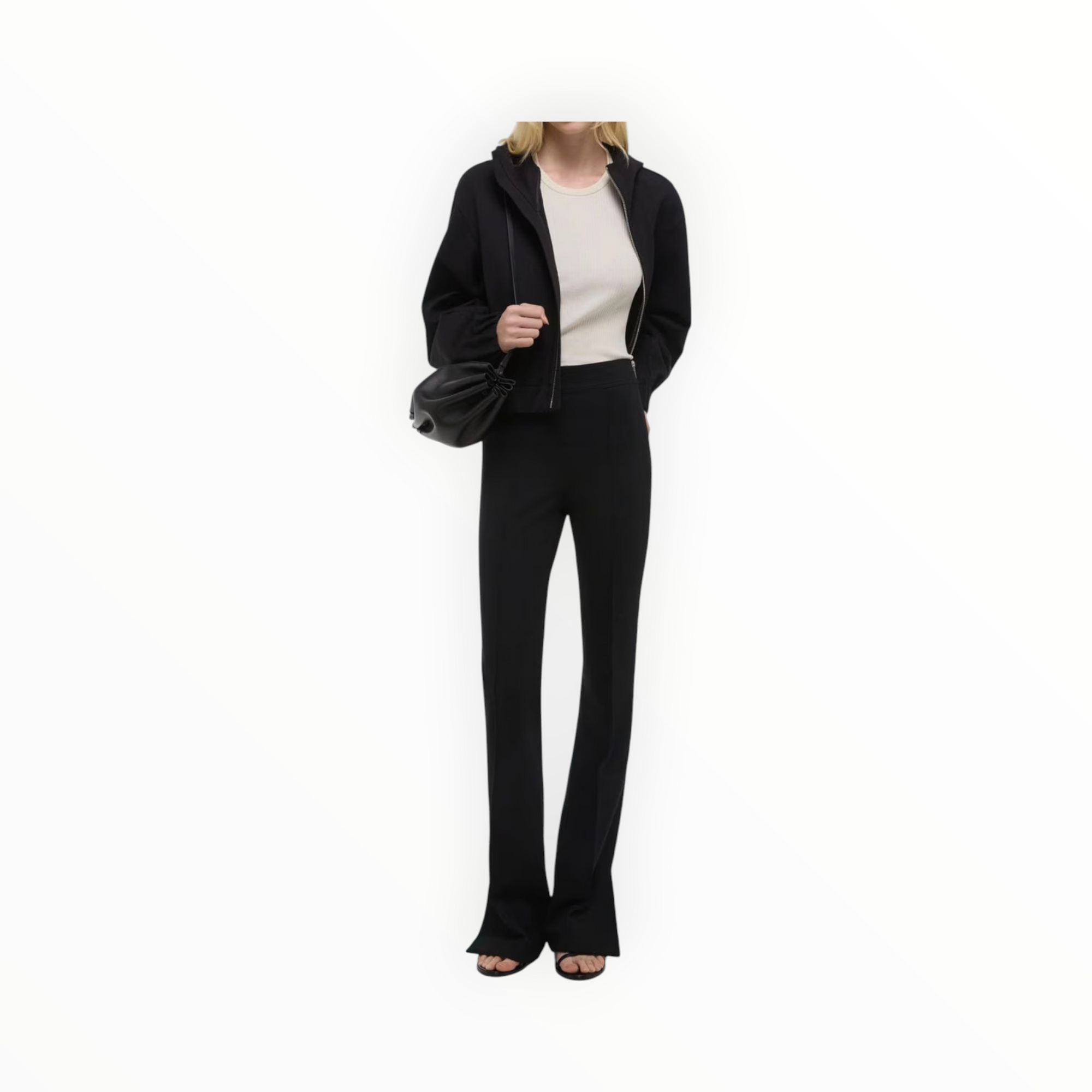 Helmut Lang Ponte Bootcut Pants - Black