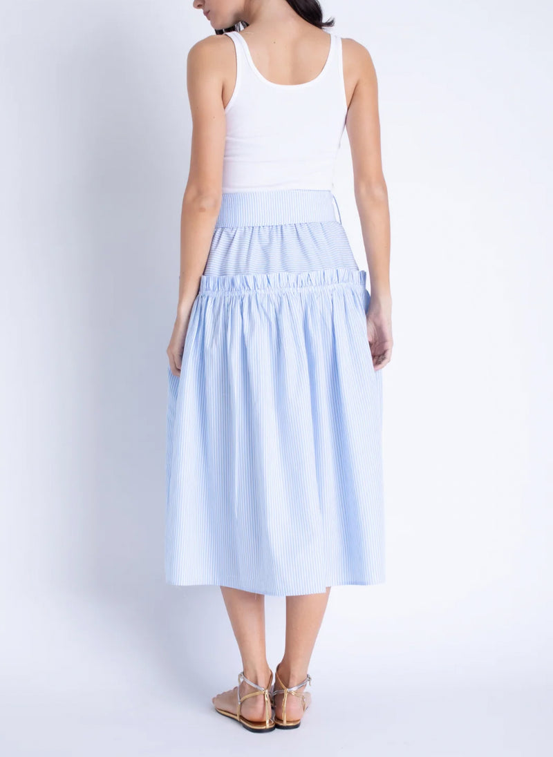 Karina Grimaldi Kate Dress - Sky Stripe