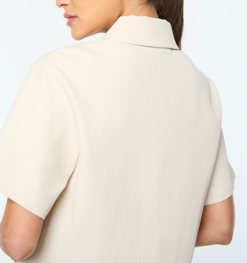 Sergio Tacchini Mia Cropped Shirt - Beige