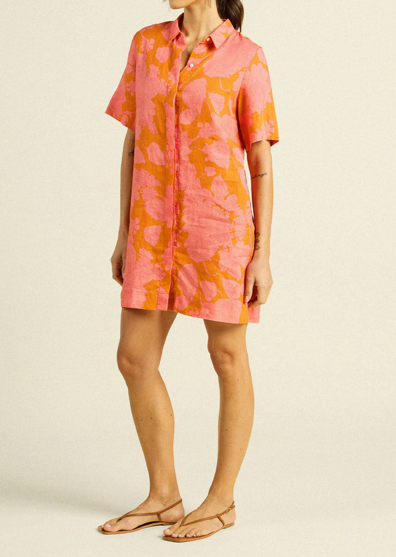 Trovata Dana Dress - Amber Glow