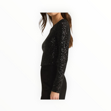 Z Supply Aurora Sequin Top - Black